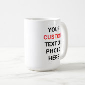 Custom Mug | Add Text, Photo, Logo or Design Here  コーヒーマグカップ (正面右)
