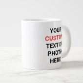 Custom Mug | Add Text, Photo, Logo or Design Here  ジャンボコーヒーマグカップ (正面右)