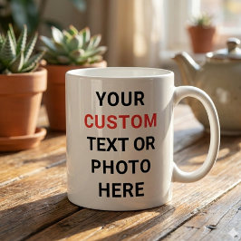 Custom Mug | Add Text, Photo, Logo or Design Here ジャンボコーヒーマグカップ