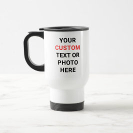 Custom Mug | Add Text, Photo, Logo or Design Here トラベルマグ