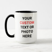 Custom Mug | Add Text, Photo, Logo or Design Here  マグカップ (左)