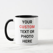 Custom Mug | Add Text, Photo, Logo or Design Here  マグカップ (左)