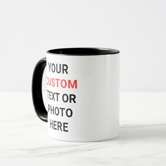 Custom Mug | Add Text, Photo, Logo or Design Here マグカップ (正面左)