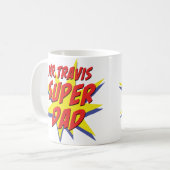 Custom Mug for dad, personalized cup, custom name コーヒーマグカップ (正面左)