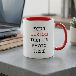 Custom mug with your text or photo   マグカップ