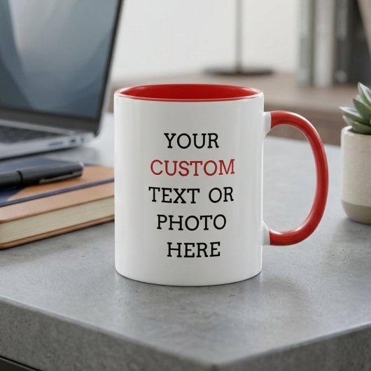 Custom mug with your text or photo   マグカップ