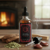 Custom Muladhara Root Chakra Essential Oil Label ワインラベル