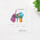 Custom Music Lessons Gift Certificate (デスク)