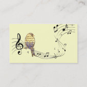 Custom Music Notes & Bird Music Business 名刺 (裏面)