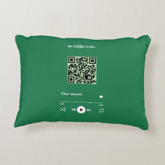 Custom Music QR Code アクセントクッション (裏面)