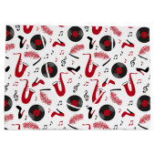 Custom Music Theme Birthday Large Paper Bag ラージペーパーバッグ (裏面)