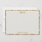 Custom Mustard Yellow Daisy Flowers Wedding Names サンキューカード (正面)