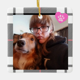 Custom My Bestie has Four Paws Chirstmas  セラミックオーナメント