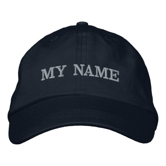 CUSTOM MY NAME 刺繍入りキャップ (正面)