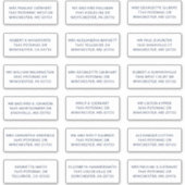 Custom Name 18 Shipping Large Address Labels シール (正面)