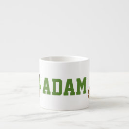 Custom Name Adam Safari Animals Espresso Mug エスプレッソカップ