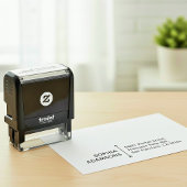 Custom Name & Address | Modern Self Addressed  セルフインキングスタンプ