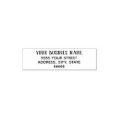 Custom Name Address Self-inking Stamp Template セルフインキングスタンプ (デザイン)