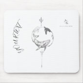 Custom Name Aesthetic Artwork マウスパッド (正面)