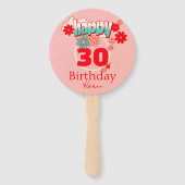 Custom Name & Age, Happy Birthday ハンドファン (裏面)