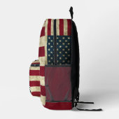 Custom Name American Flag Boys Backpack プリントバックパック (右)