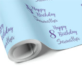 Custom Name and Age Design for Birthdays ラッピングペーパー (ロールコーナー)