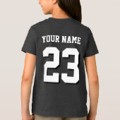 Custom Name and Number Jersey Sports トライブレンドTシャツ (裏面)