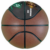 Custom Name and Number Neon Basketball Players バスケットボール (右)