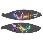 Custom Name and Number Neon Basketball Players バスケットボール (パネル)