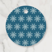 Custom name and text Merry Christmas snowmen フェイバータグ (裏面)