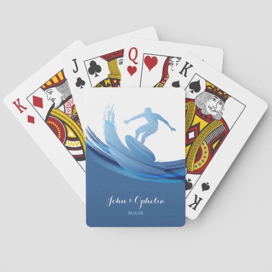 Custom Name and Text Nautical トランプ (裏面)