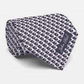 Custom Name and Text Nautical ネクタイ (ロール)