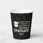 Custom Name and Year Graduation Gift Paper Cups 紙コップ (裏面)