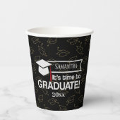 Custom Name and Year Graduation Gift Paper Cups 紙コップ (正面)