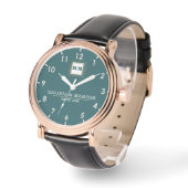 Custom name anniversary couple's gift  腕時計 (傾斜)