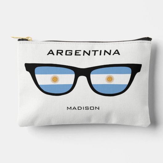 Custom Name ARGENTINA Shades アクセサリーポーチ (正面)