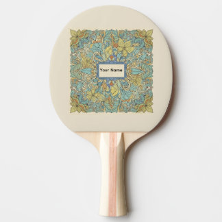 Custom Name Artistic Zentangle Ping Pong Paddle 卓球ラケット