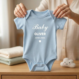 Custom Name Baby Bodysuit, Personalized Pregnancy  ベビーボディスーツ
