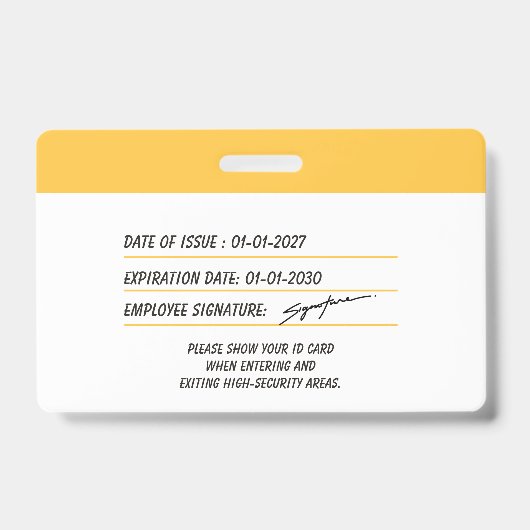 Custom Name Badge Employee ID Button バッジ (裏面)