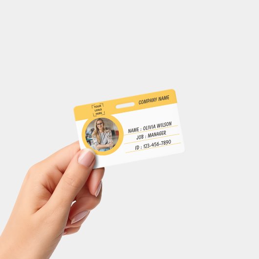 Custom Name Badge Employee ID Button バッジ (手持ち)