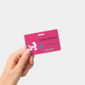 Custom Name Badge – Holder.Reel.Pin.ID.Card バッジ (手持ち)