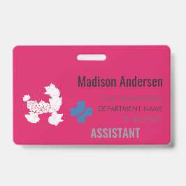 Custom Name Badge – Holder.Reel.Pin.ID.Card バッジ