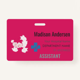 Custom Name Badge – Holder.Reel.Pin.ID.Card バッジ