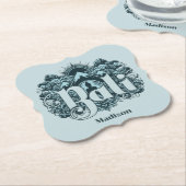 Custom Name Bali ペーパーコースター (アングル)