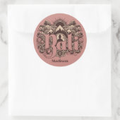 Custom Name Bali ラウンドシール (バッグ)