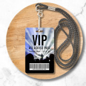 Custom Name Barcode VIP All Access Pass Concert バッジ