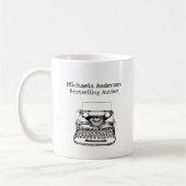 Custom Name Bestselling Author Writer Gift コーヒーマグカップ (左)
