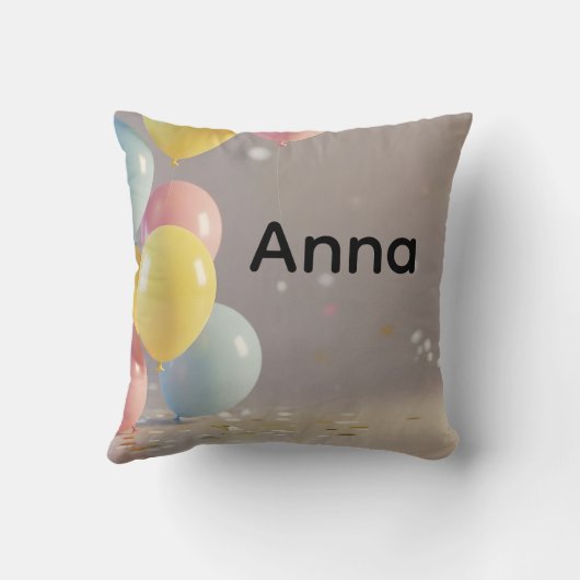 Custom Name Birthday クッション (裏面)