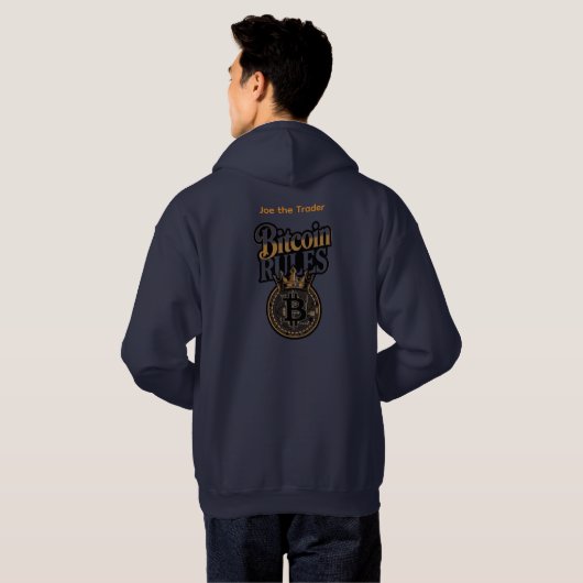 Custom Name Bitcoin Rules Hoodie パーカ (裏面フル)