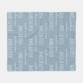 Custom Name Blanket Anniversary Gift for Couples フリースブランケット (正面(横))